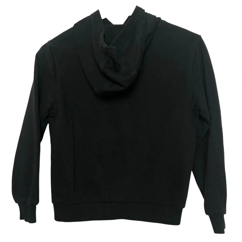 Nike Kids Solid Black Basic Hoodie Size Medium - Picture 2 of 7